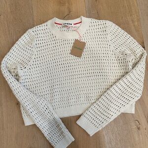 Boden crop sweater nwt